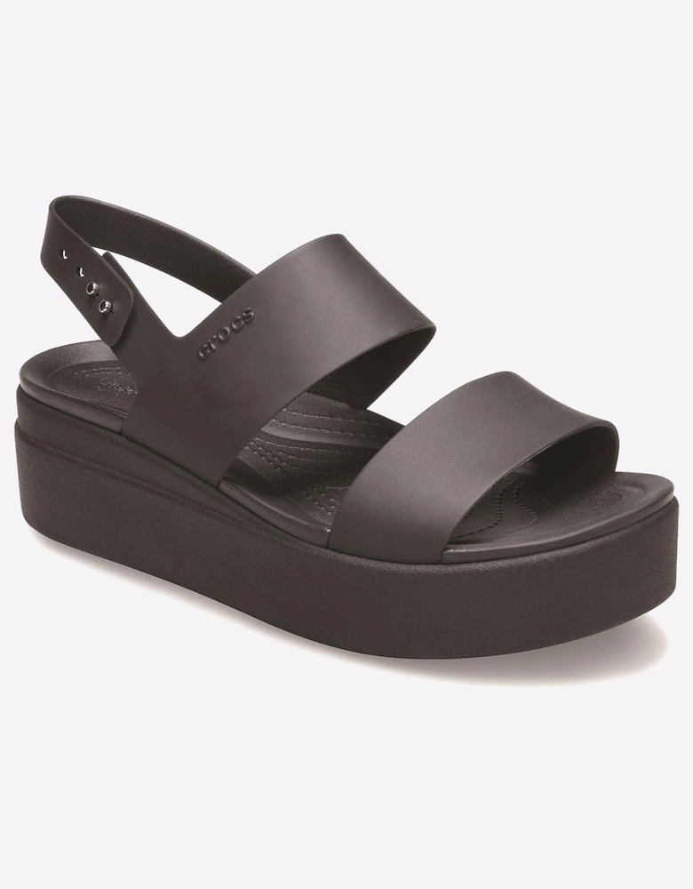 Crocs Brooklyn Low Wedge Platform Sandals Unisex Black