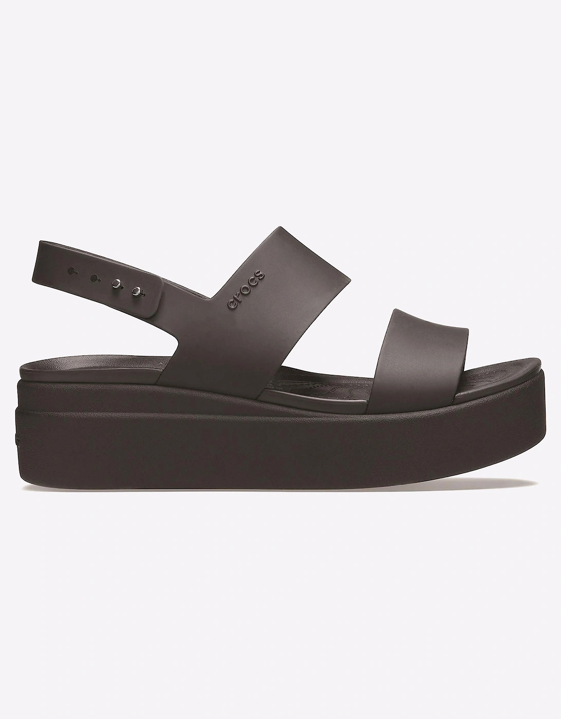 Crocs Brooklyn Low Wedge Platform Sandals Unisex Black