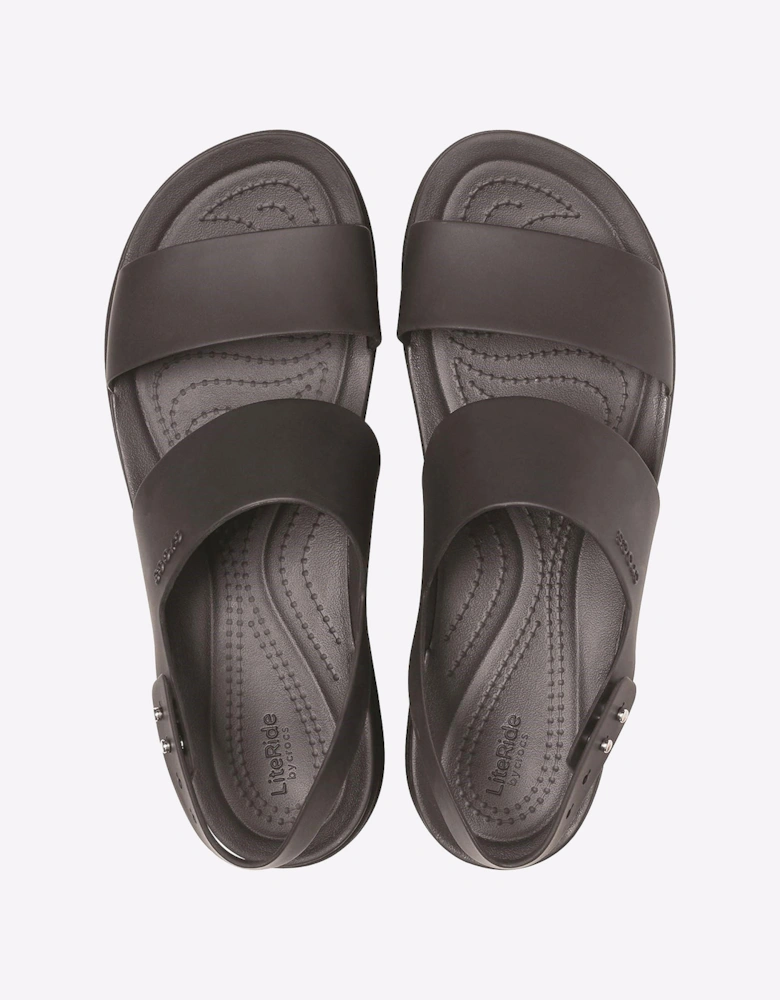 Crocs Brooklyn Low Wedge Platform Sandals Unisex Black
