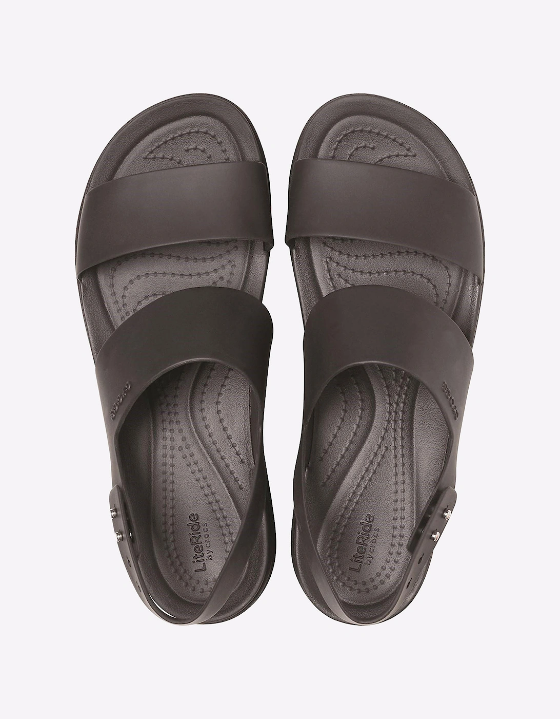 Crocs Brooklyn Low Wedge Platform Sandals Unisex Black