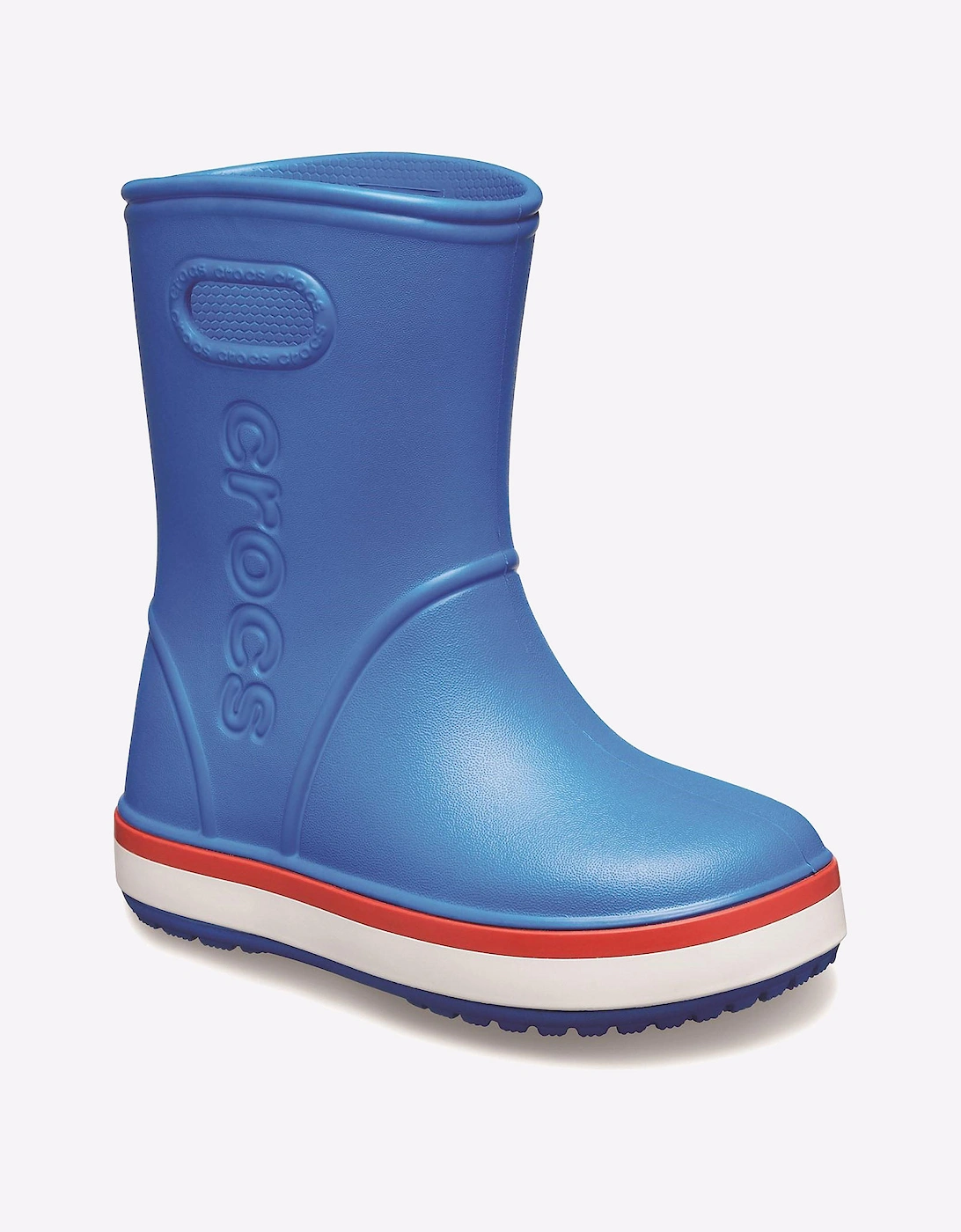 Crocs Crocband Rainboot Pull On Wellington Junior Mid Blue