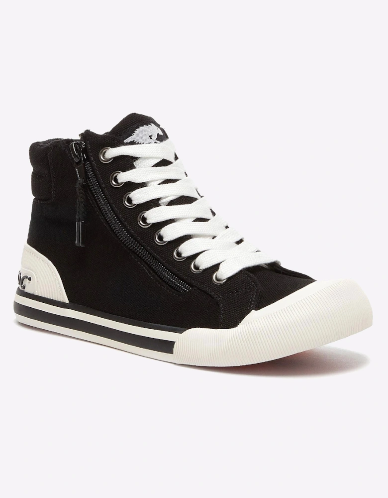 Rocket Dog Jazzin Womens Hi-Top Shoes Black