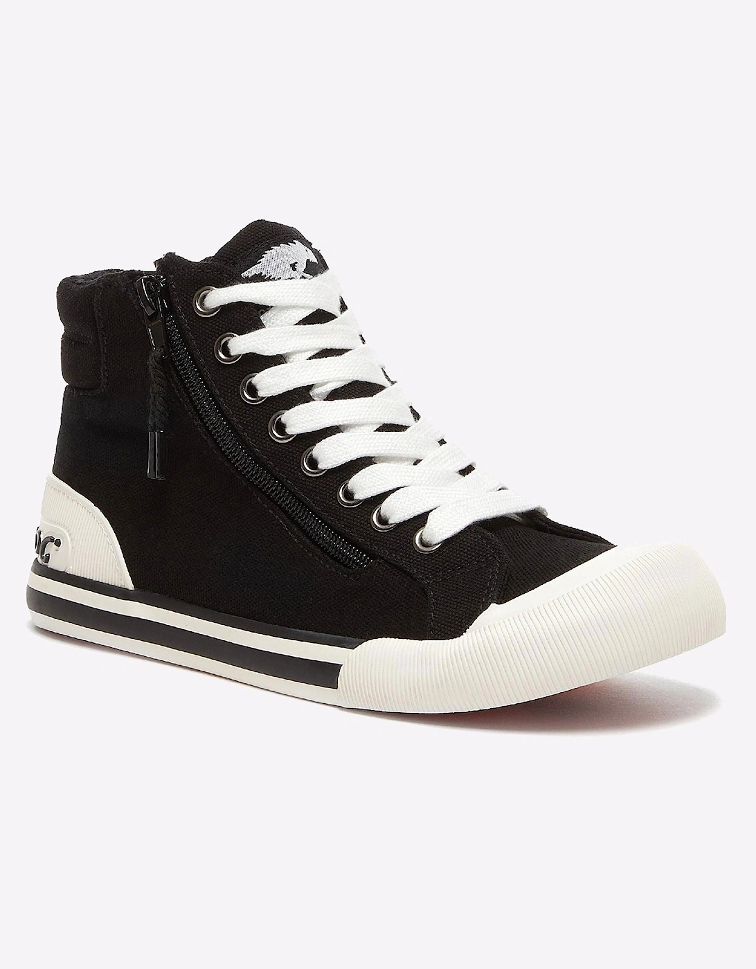Rocket Dog Jazzin Womens Hi-Top Shoes Black