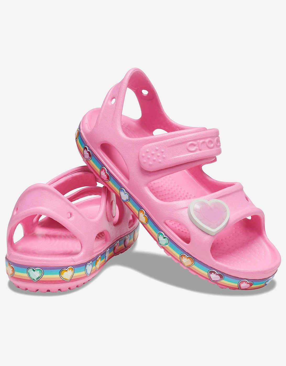 Crocs Fun Lab Rainbow Infants Pink Lemonade
