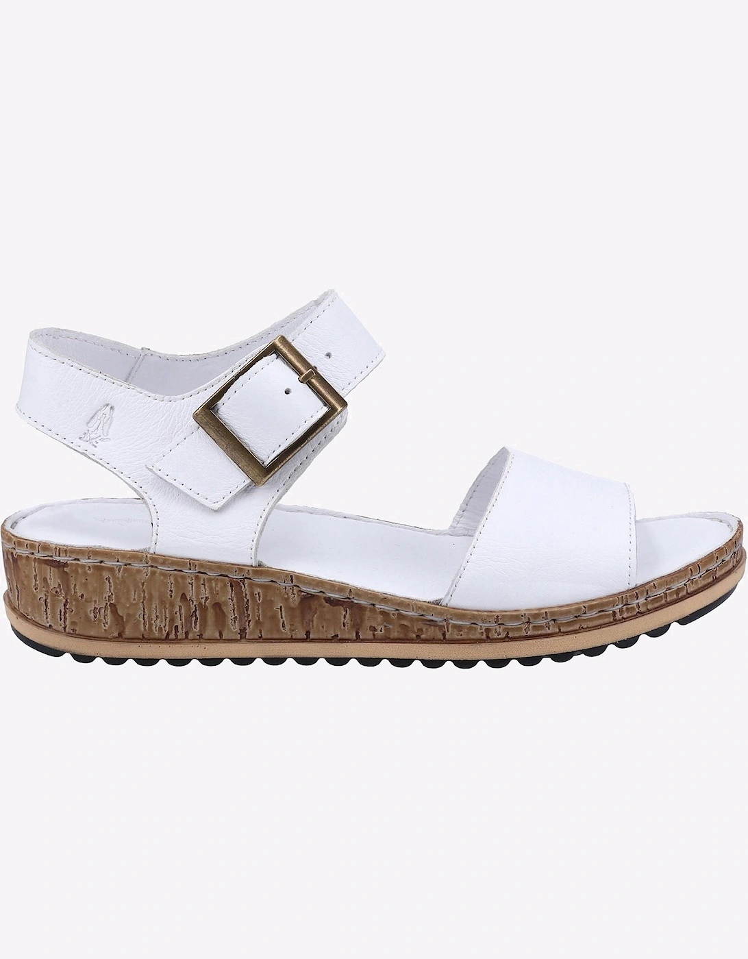 Hush Puppies Ellie Leather Womens Sandals White