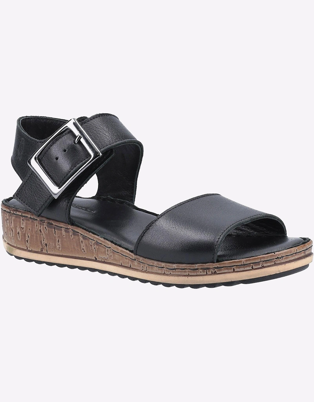 Hush Puppies Ellie Leather Womens Sandals Black