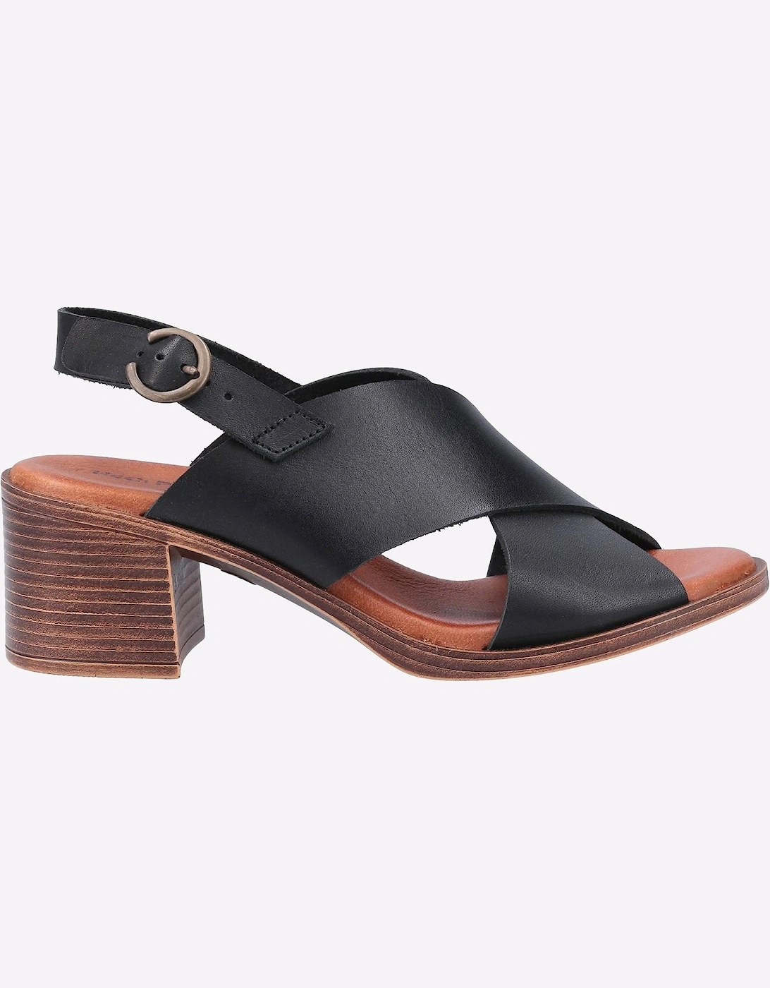 Hush Puppies Gabrielle Leather Womens Sandals Black