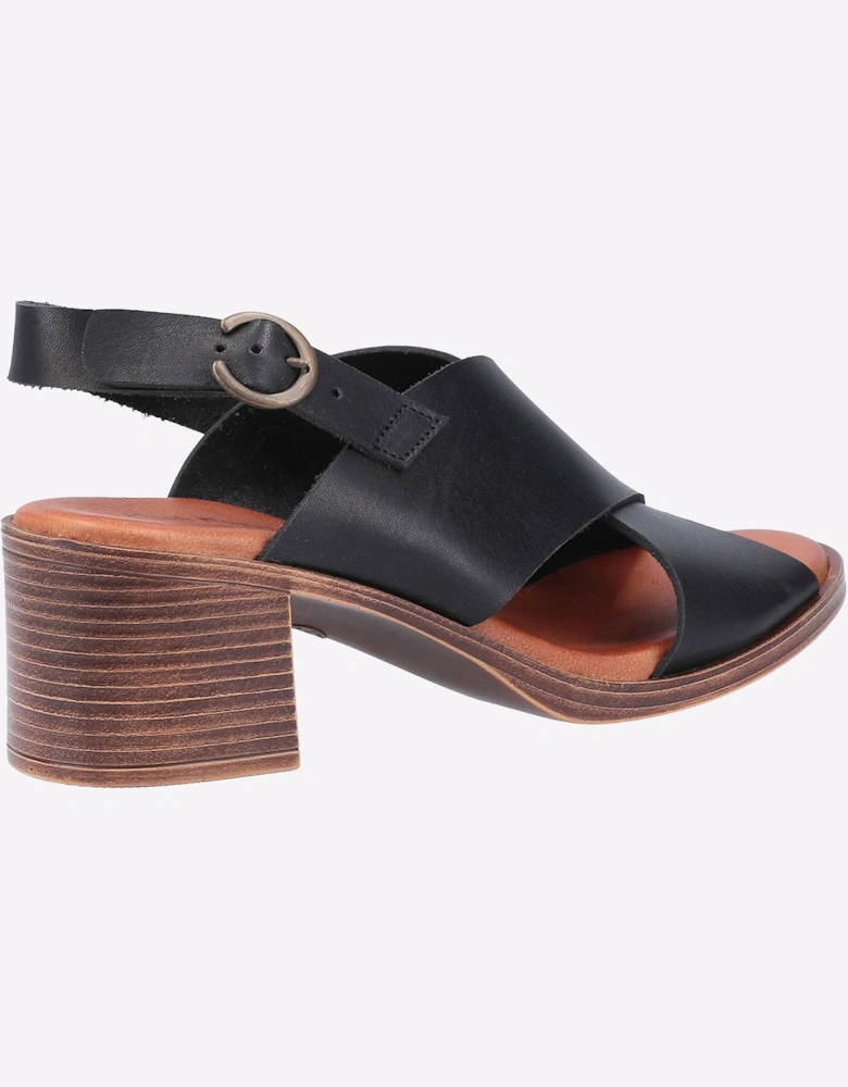 Hush Puppies Gabrielle Leather Womens Sandals Black