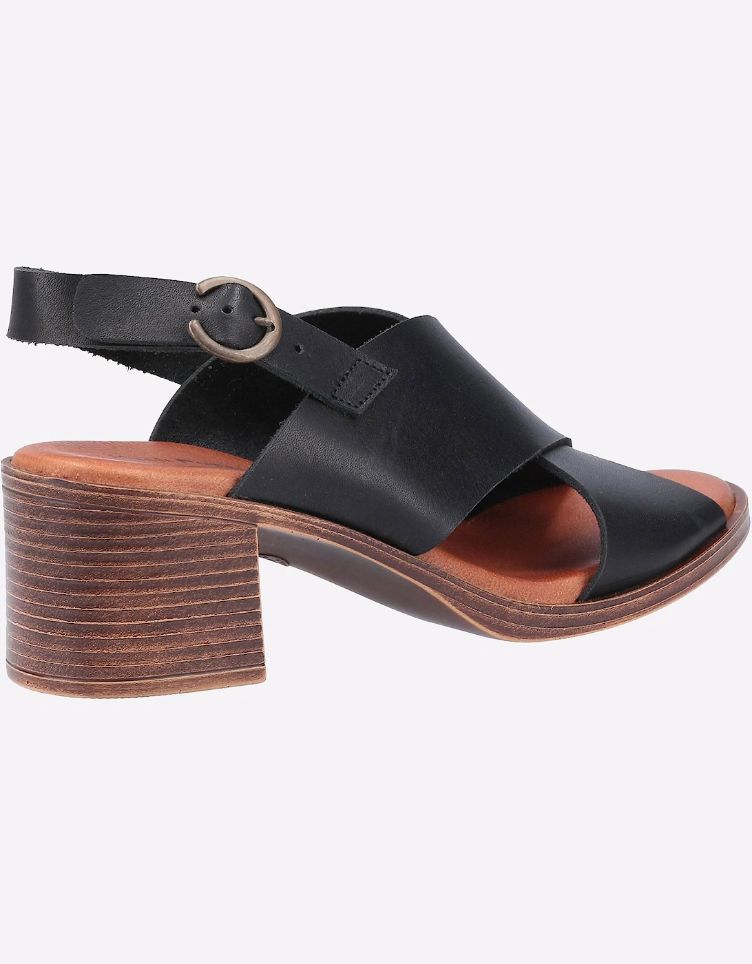 Hush Puppies Gabrielle Leather Womens Sandals Black