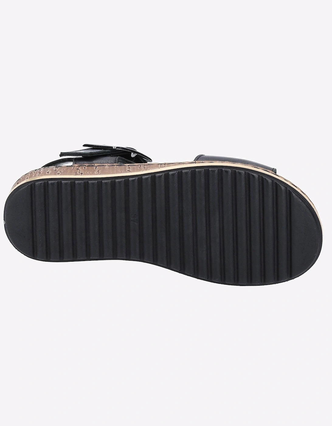 Hush Puppies Ellie Leather Womens Sandals Black