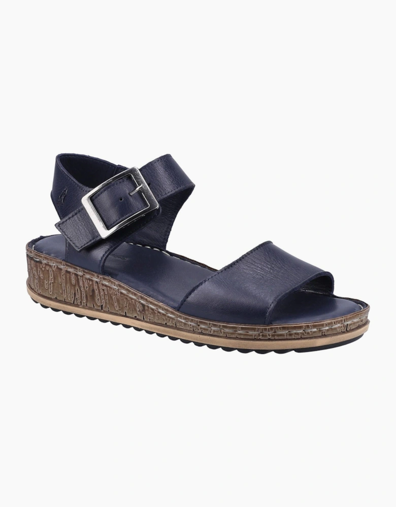 Hush Puppies Ellie Leather Womens Sandals Navy