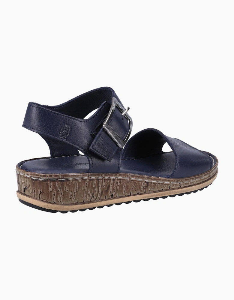 Hush Puppies Ellie Leather Womens Sandals Navy