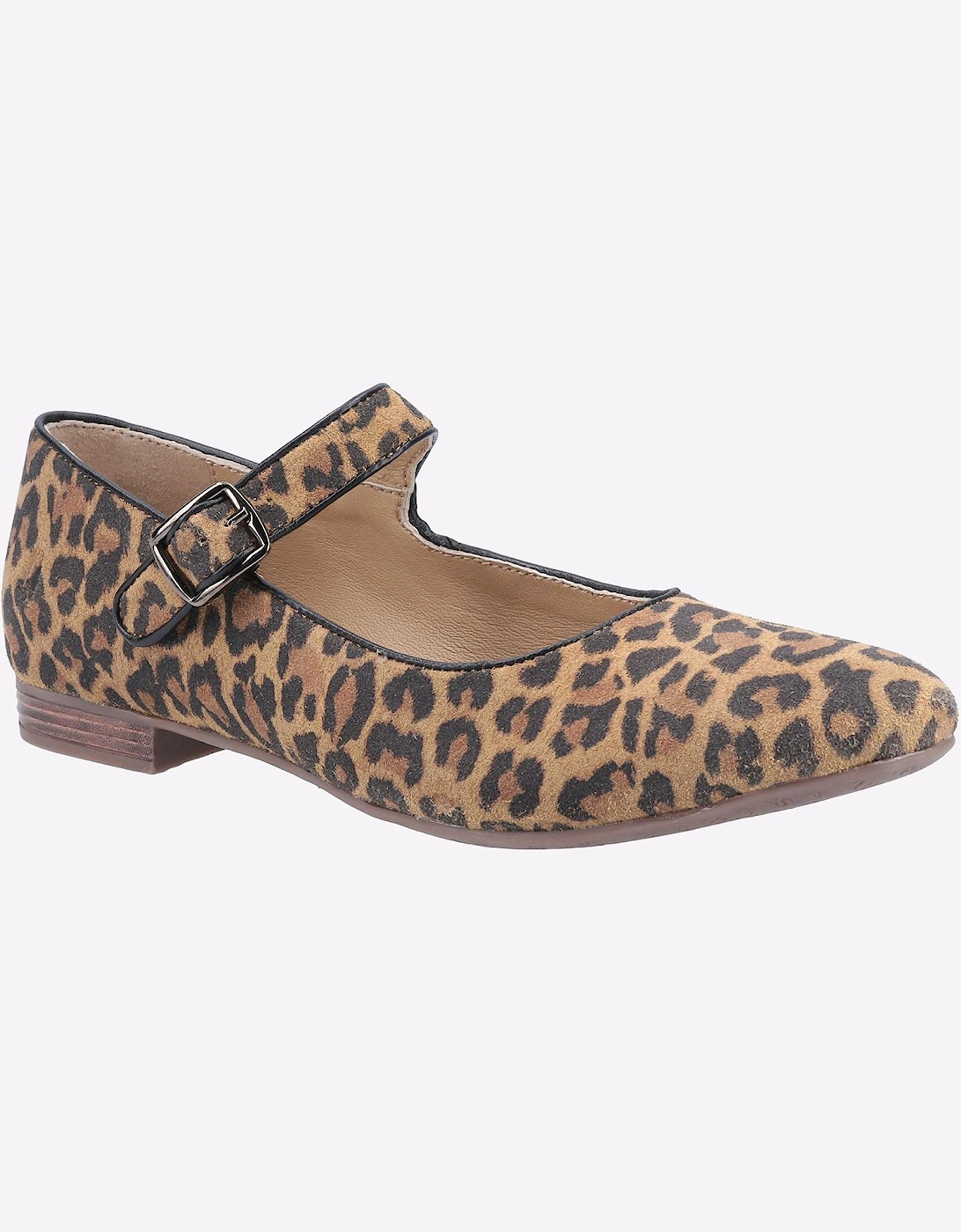Hush Puppies Melissa Strap Memory Foam Womens Shoes Leopard