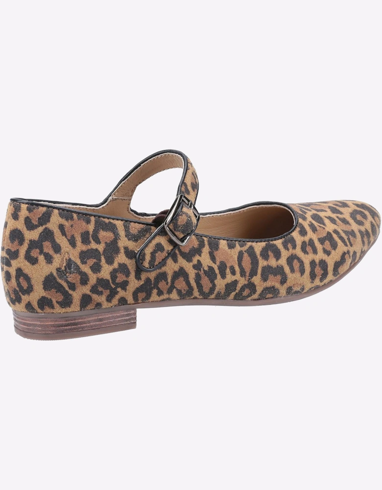 Hush Puppies Melissa Strap Memory Foam Womens Shoes Leopard