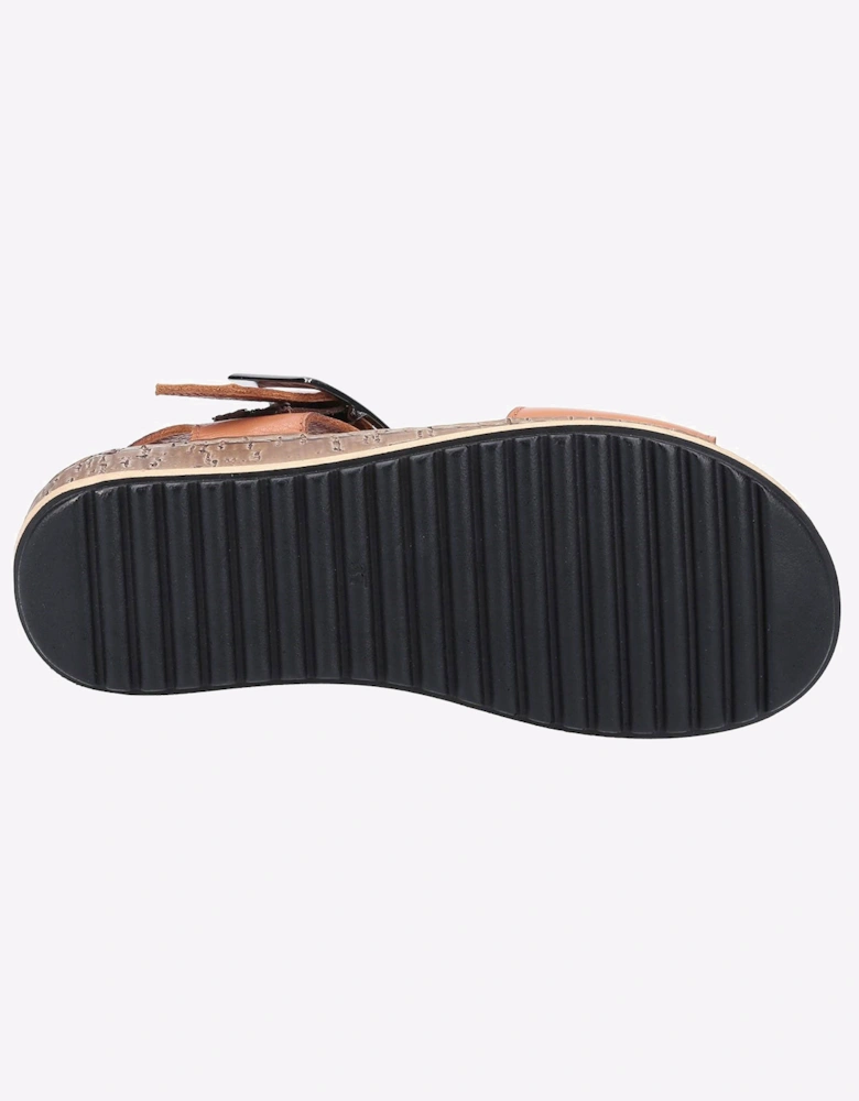 Hush Puppies Ellie Leather Womens Sandals Tan