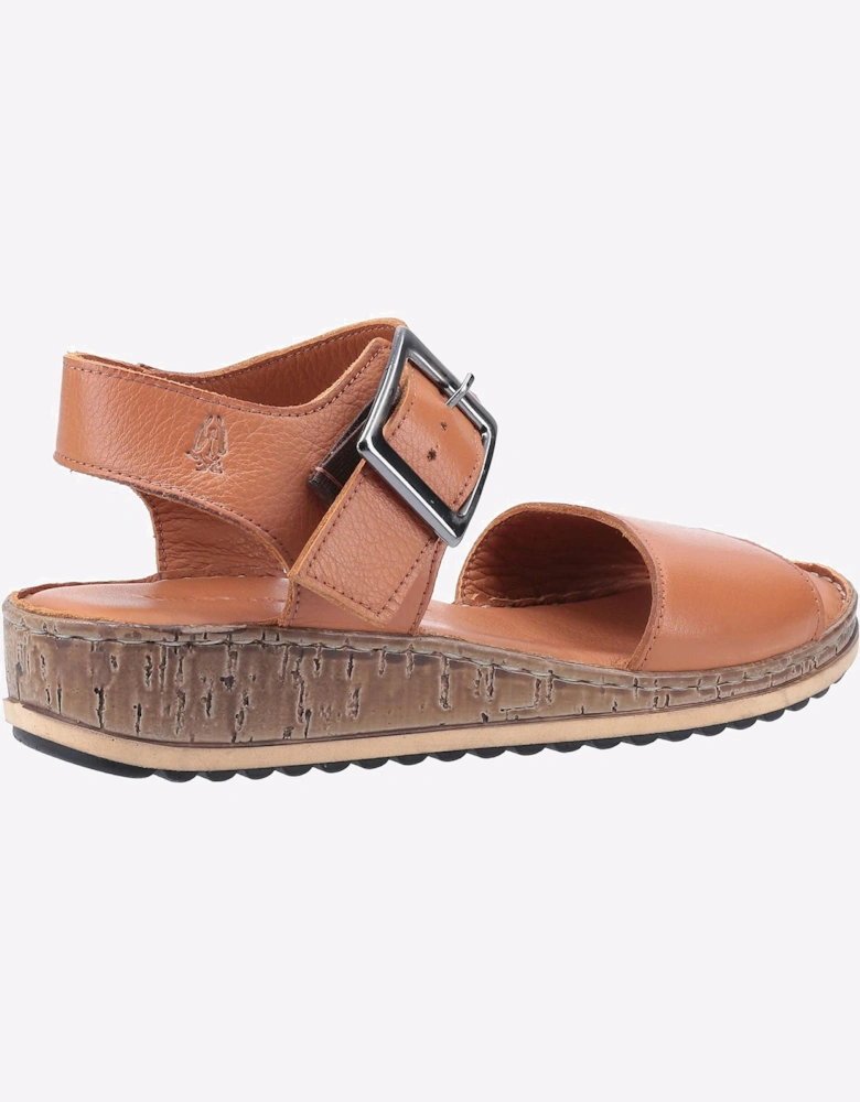 Hush Puppies Ellie Leather Womens Sandals Tan