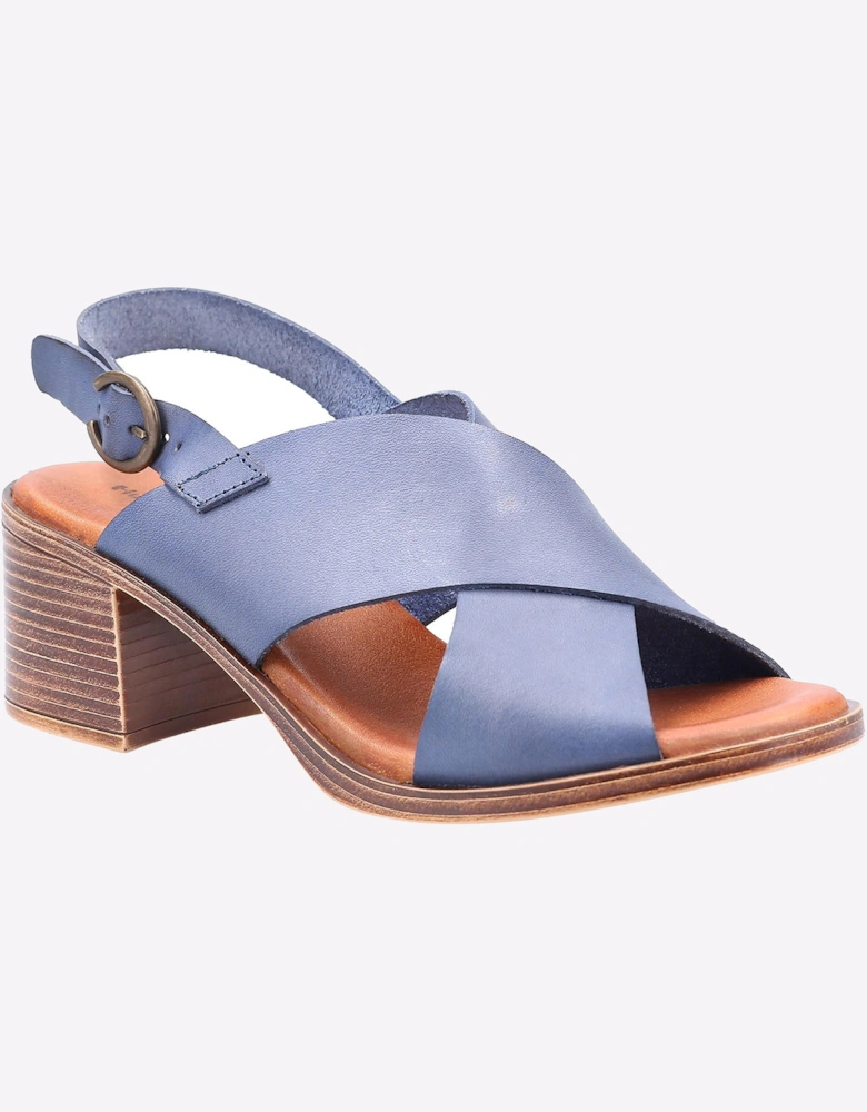 Hush Puppies Gabrielle Leather Womens Sandals Navy