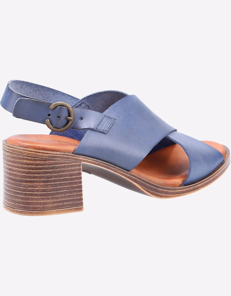Hush Puppies Gabrielle Leather Womens Sandals Navy