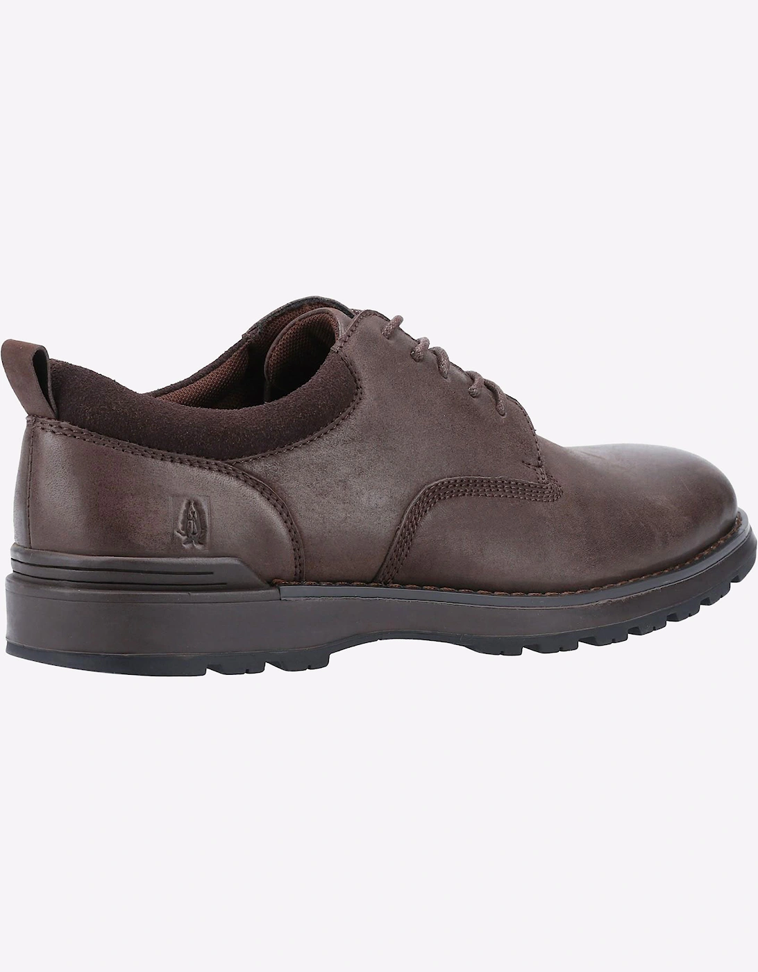 Hush Puppies Dylan Leather Memory Foam Mens Shoes Brown