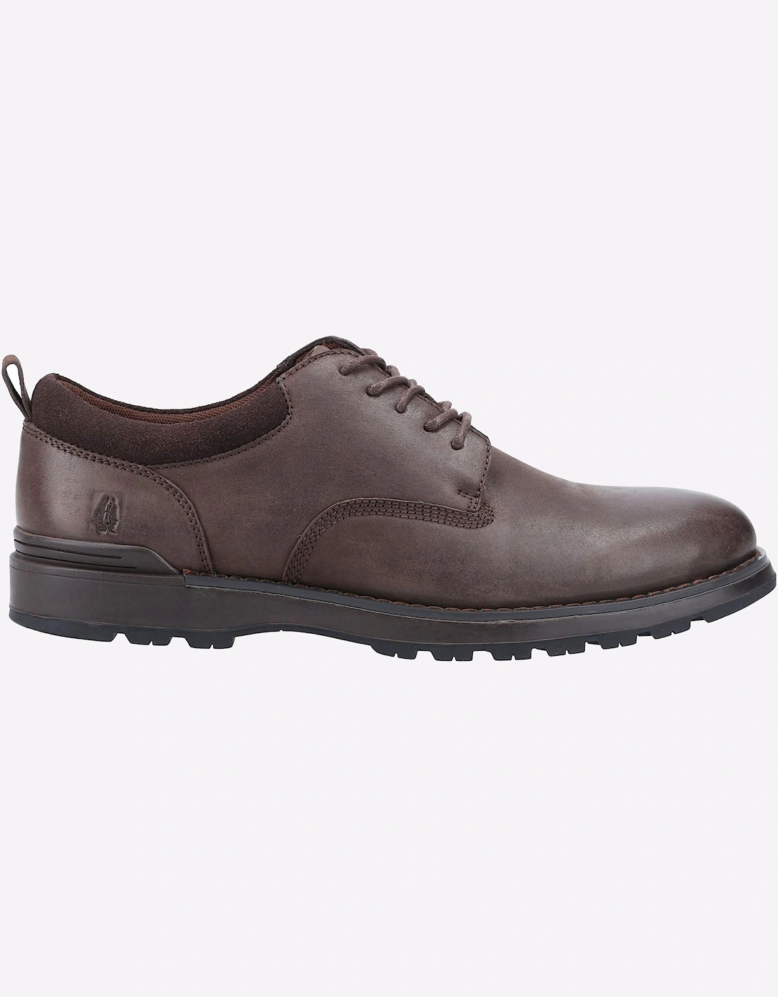 Hush Puppies Dylan Leather Memory Foam Mens Shoes Brown