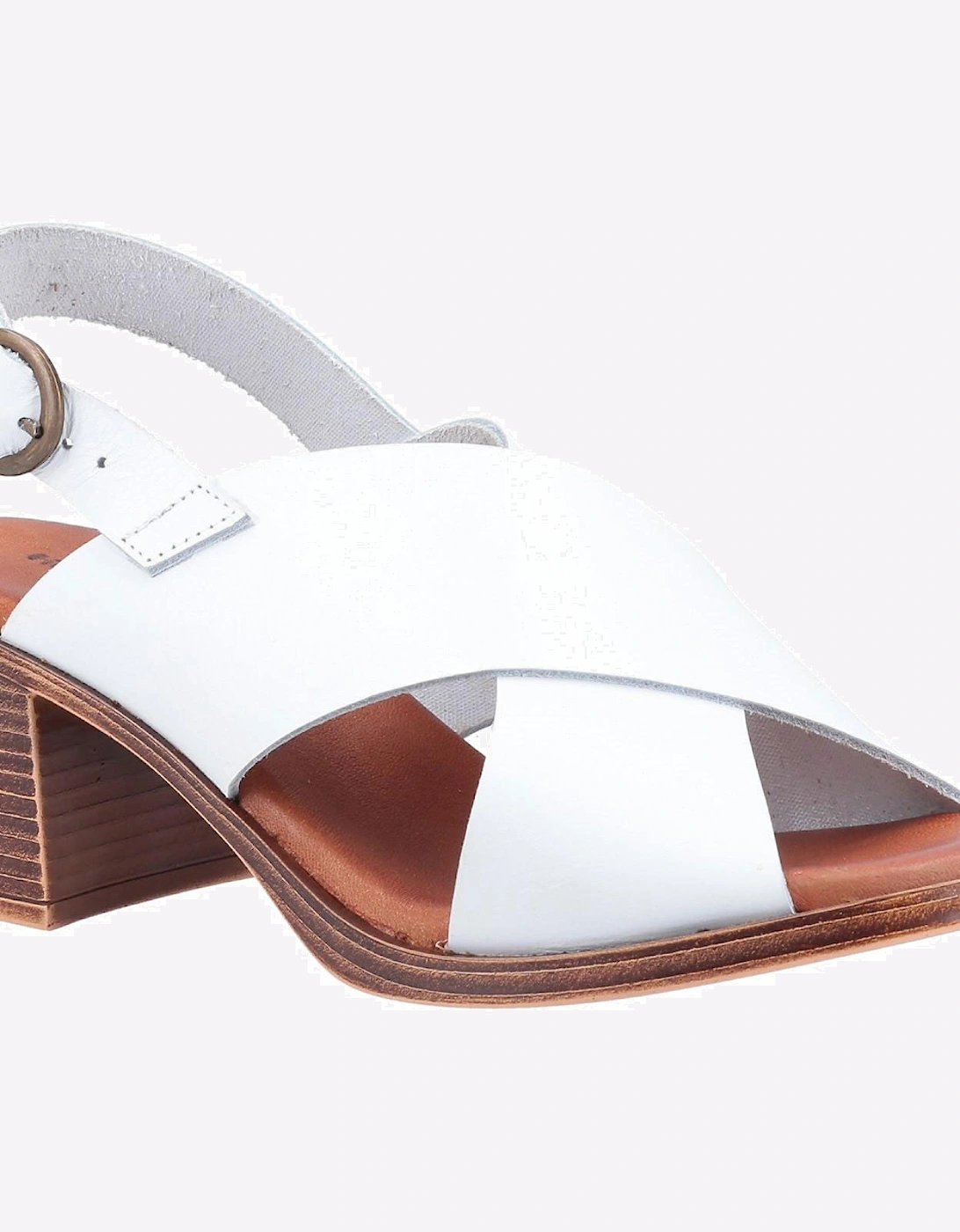 Hush Puppies Gabrielle Leather Womens Sandals White
