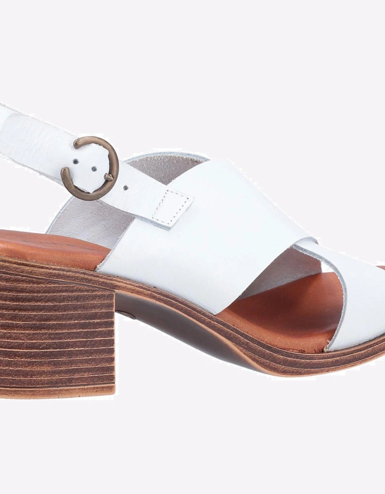 Hush Puppies Gabrielle Leather Womens Sandals White