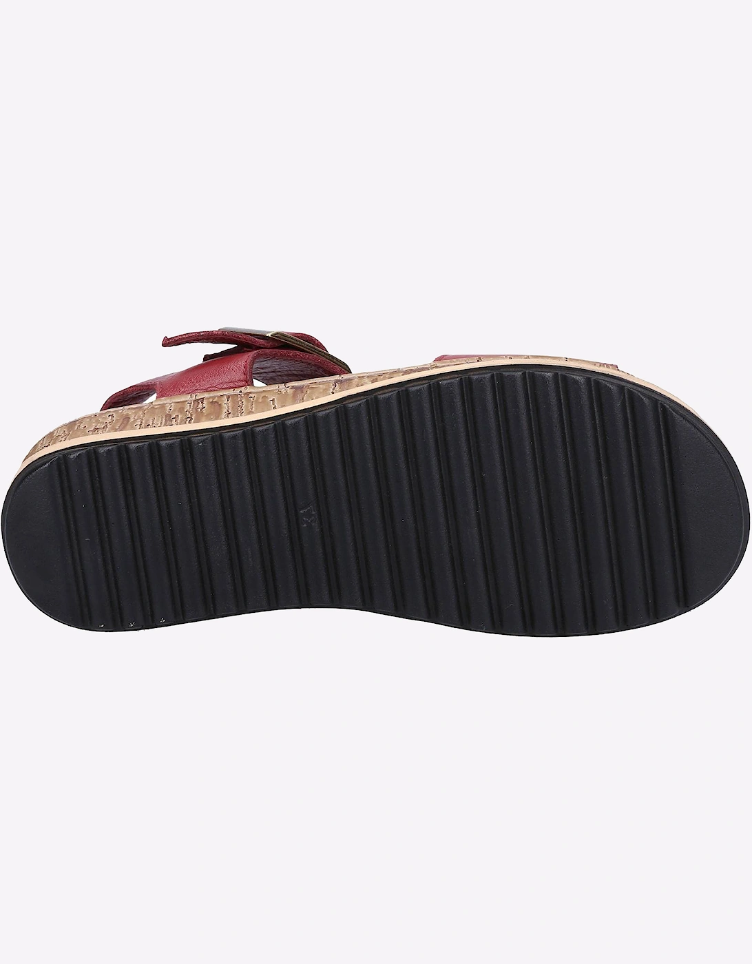 Hush Puppies Ellie Leather Womens Sandals Bordeaux