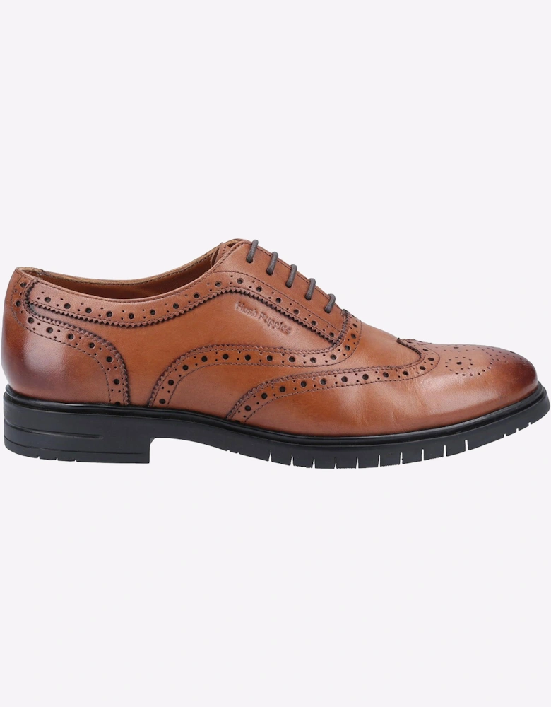 Hush Puppies Santiago Memory Foam Mens Shoes Tan