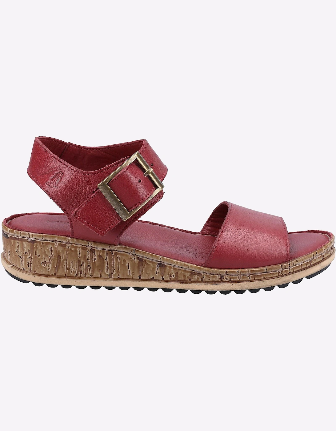 Hush Puppies Ellie Leather Womens Sandals Bordeaux