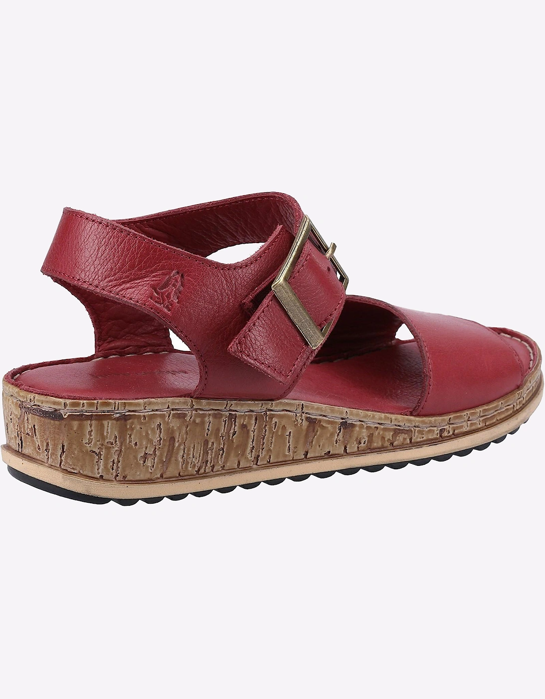 Hush Puppies Ellie Leather Womens Sandals Bordeaux