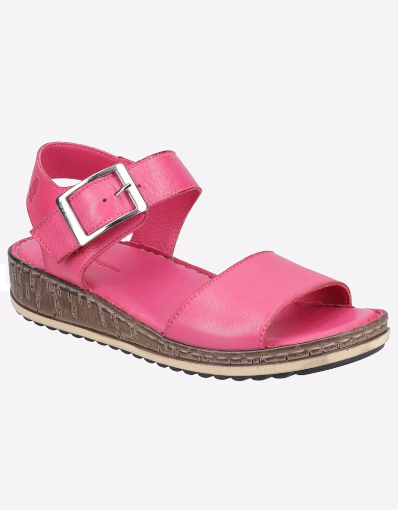 Hush Puppies Ellie Leather Womens Sandals Fuchsia