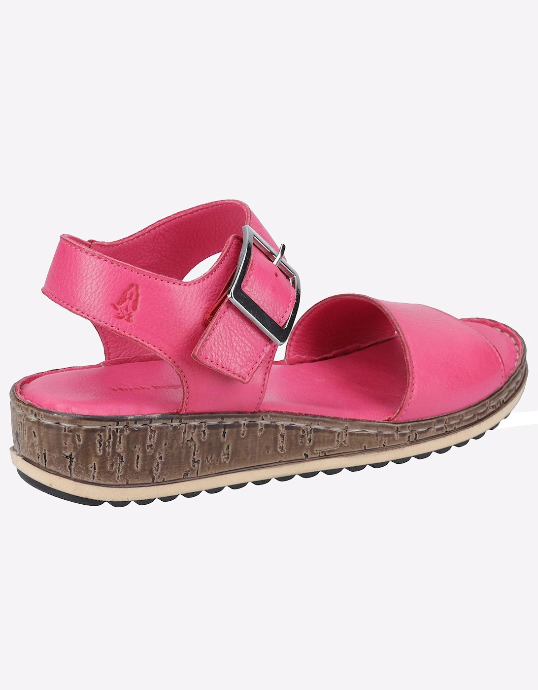 Hush Puppies Ellie Leather Womens Sandals Fuchsia