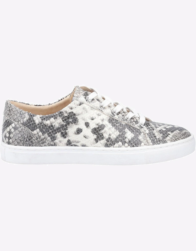 Hush Puppies Tessa Leather Womens Trainers Python