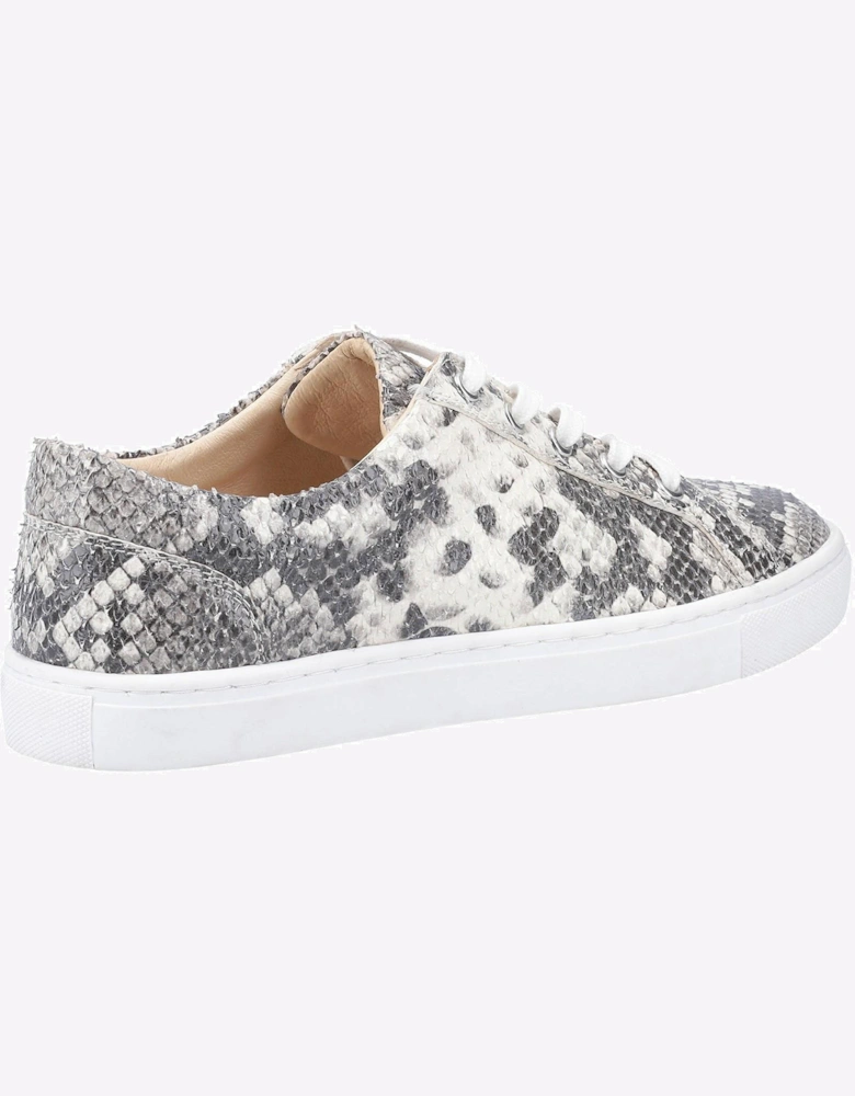 Hush Puppies Tessa Leather Womens Trainers Python