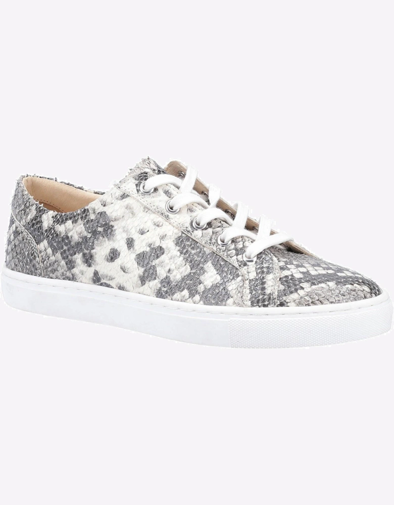 Hush Puppies Tessa Leather Womens Trainers Python