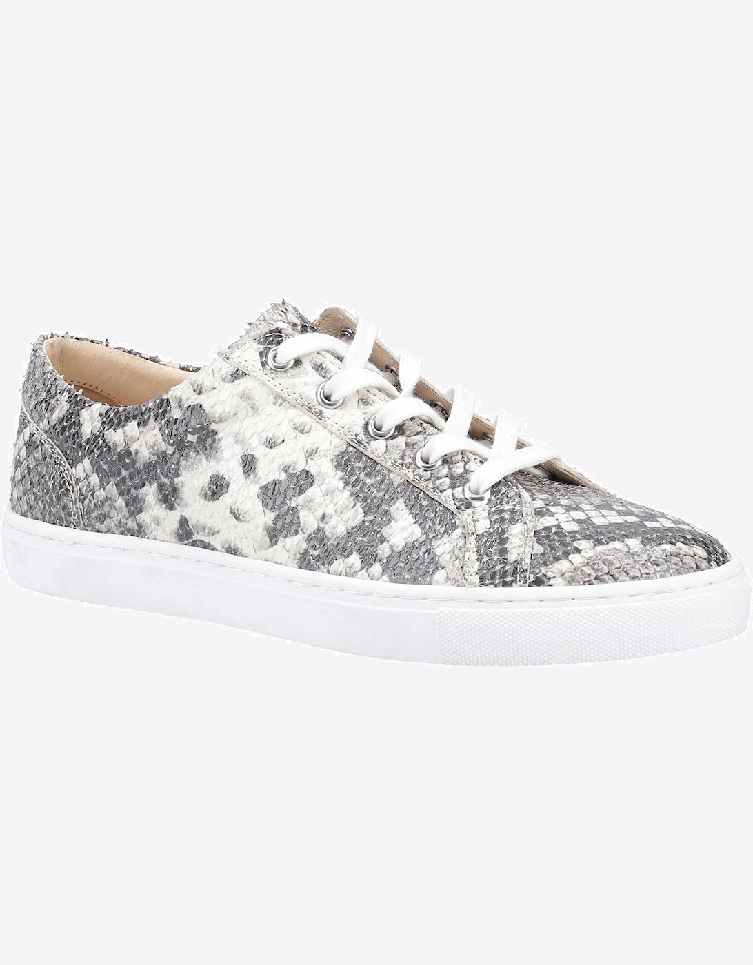 Hush Puppies Tessa Leather Womens Trainers Python