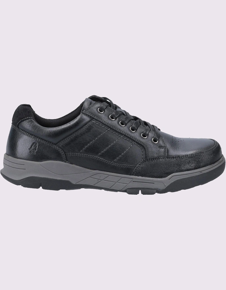 Hush Puppies Finley Leather Memory Foam Shoes Black