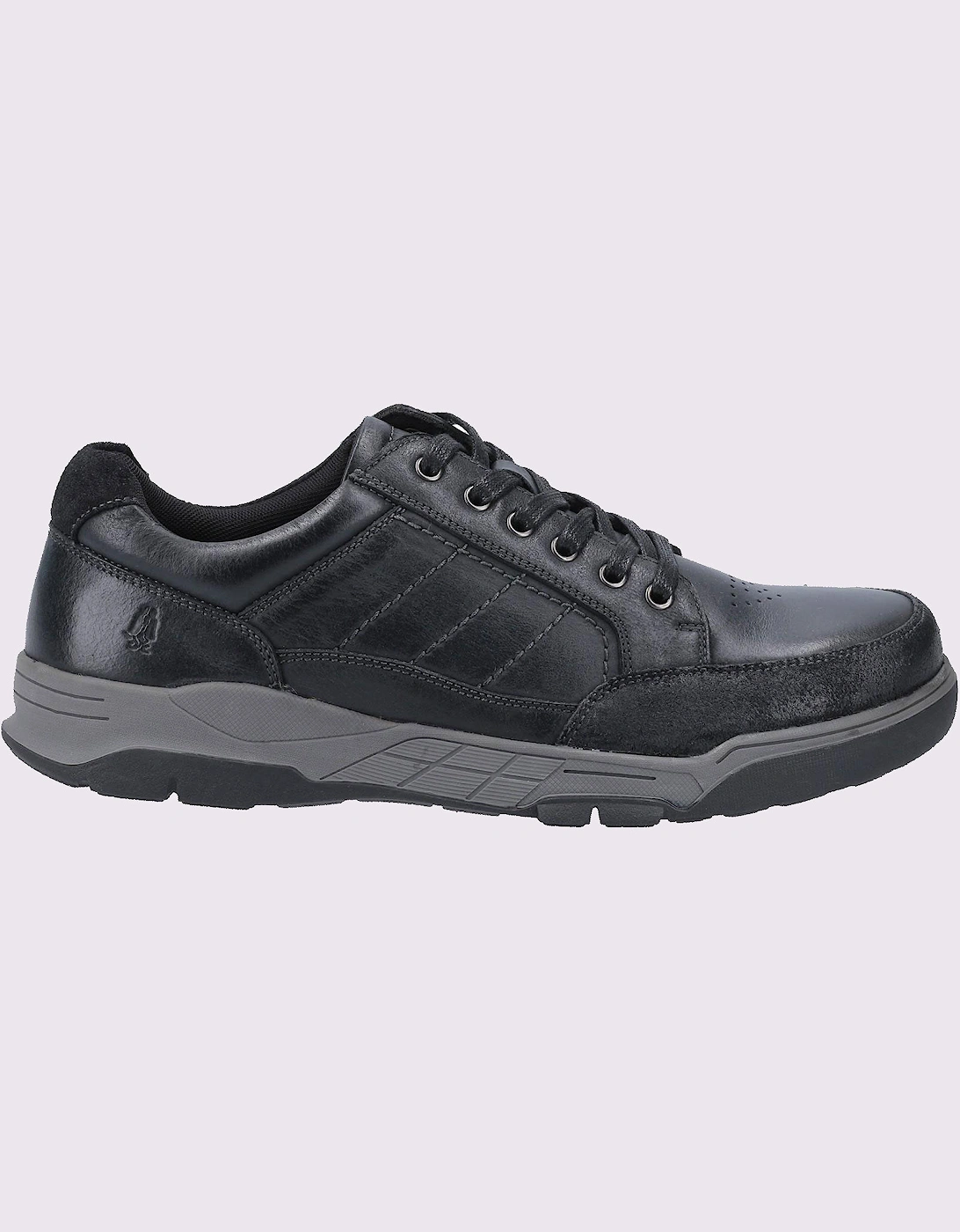 Hush Puppies Men's Hush Puppies Finley Leather Memory Foam Shoes Black