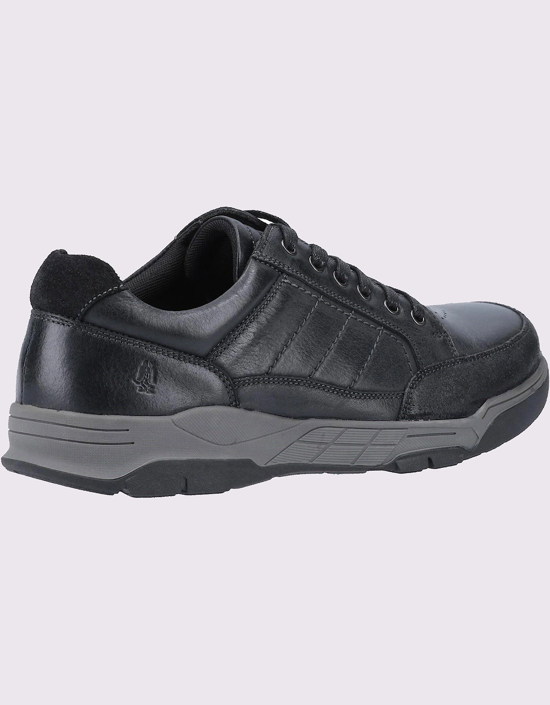 Hush Puppies Finley Leather Memory Foam Shoes Black