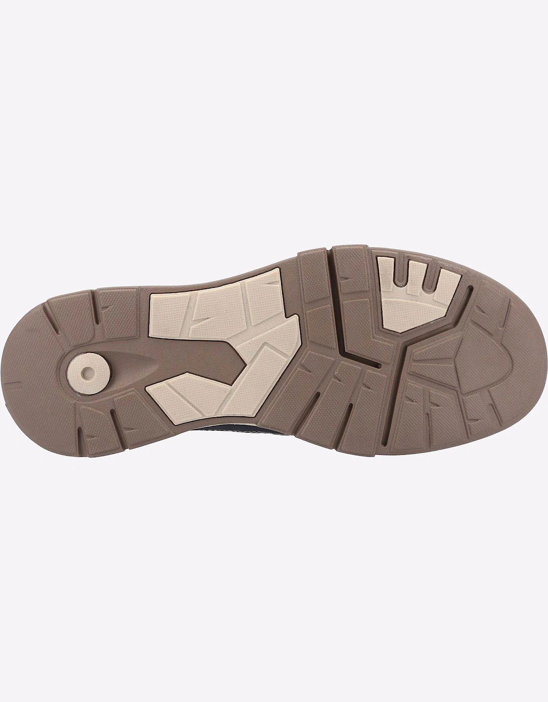 Hush Puppies Finley Leather Memory Foam Shoes Navy / Brown
