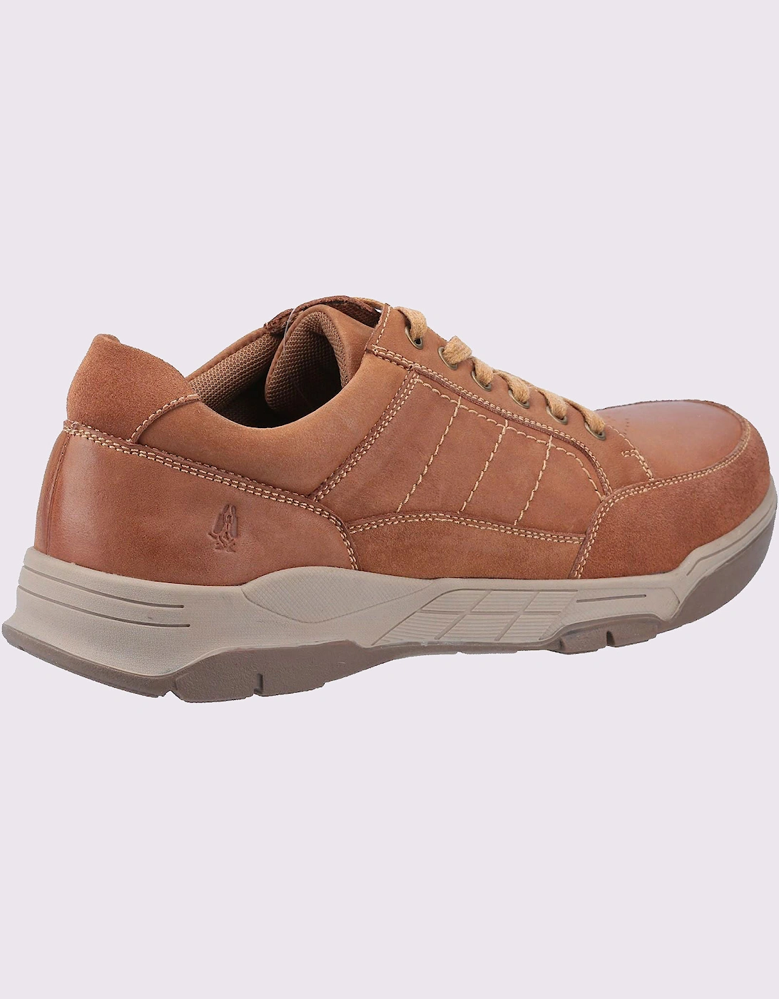 Hush Puppies Finley Leather Memory Foam Shoes Tan