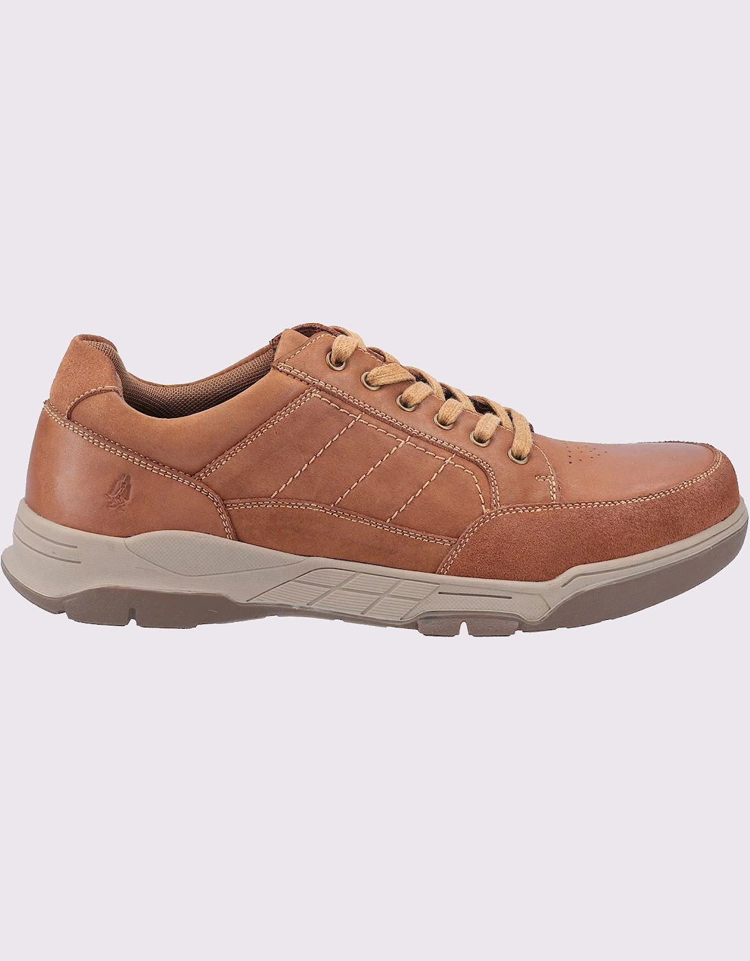 Hush Puppies Finley Leather Memory Foam Shoes Tan