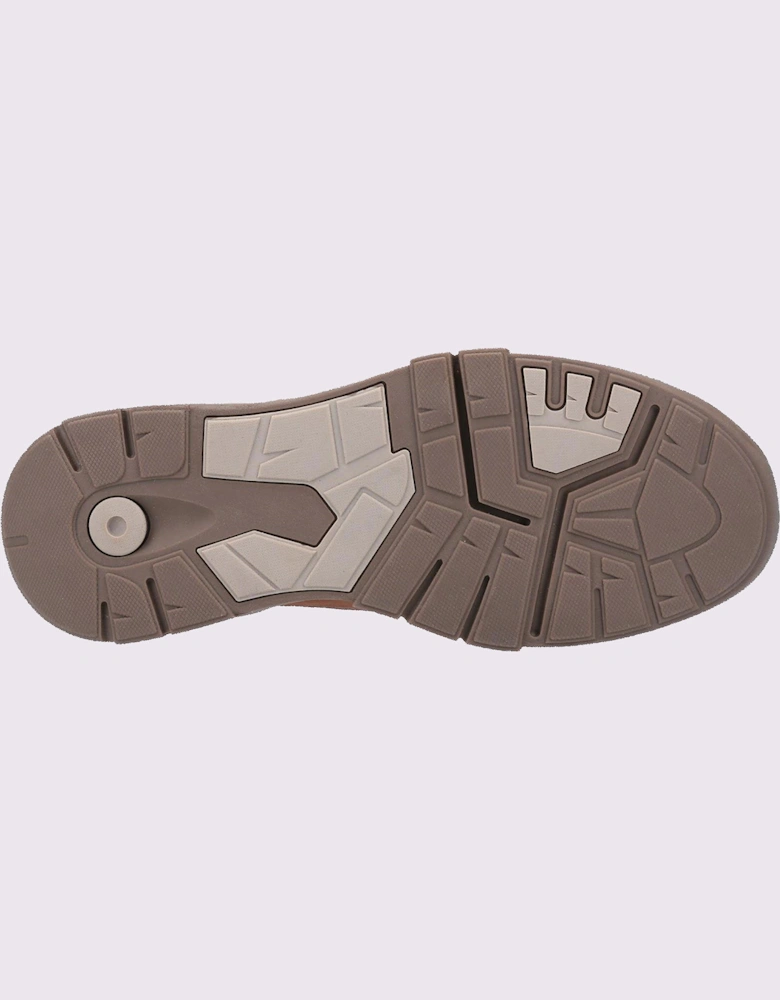 Hush Puppies Finley Leather Memory Foam Shoes Tan