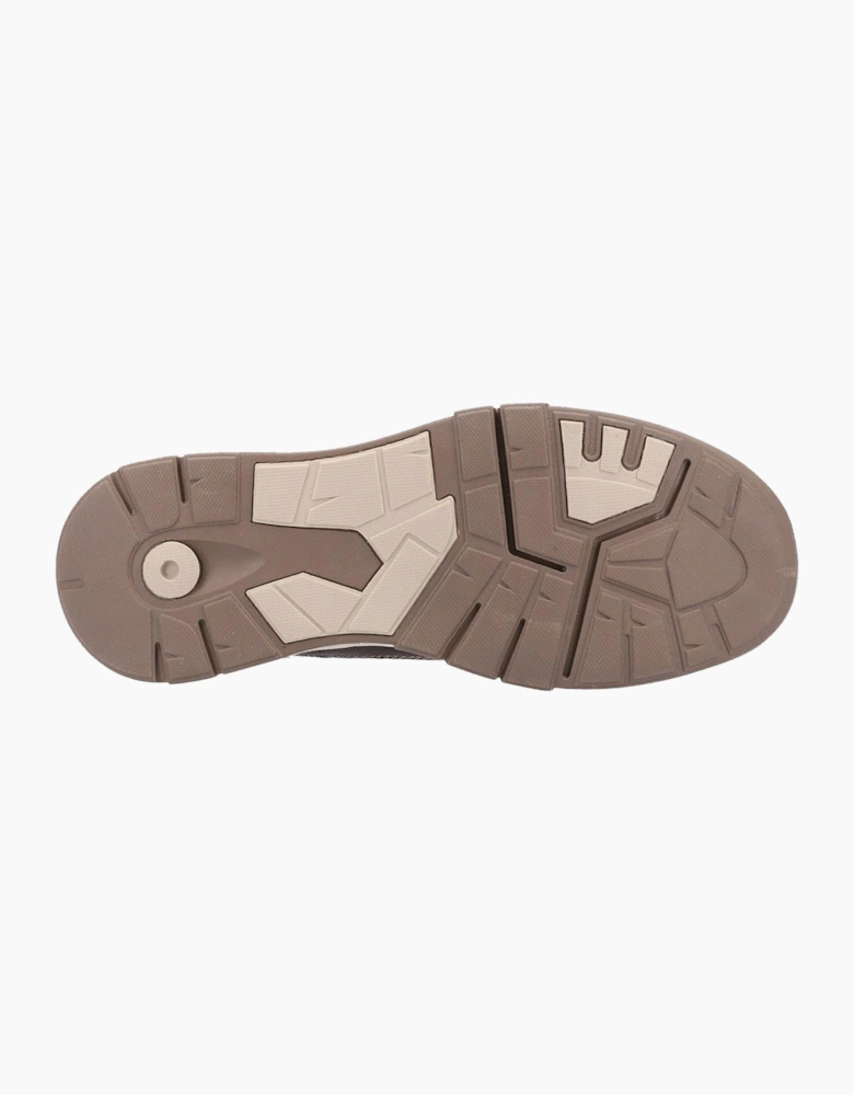 Hush Puppies Finley Leather Memory Foam Shoes Dark Coffee