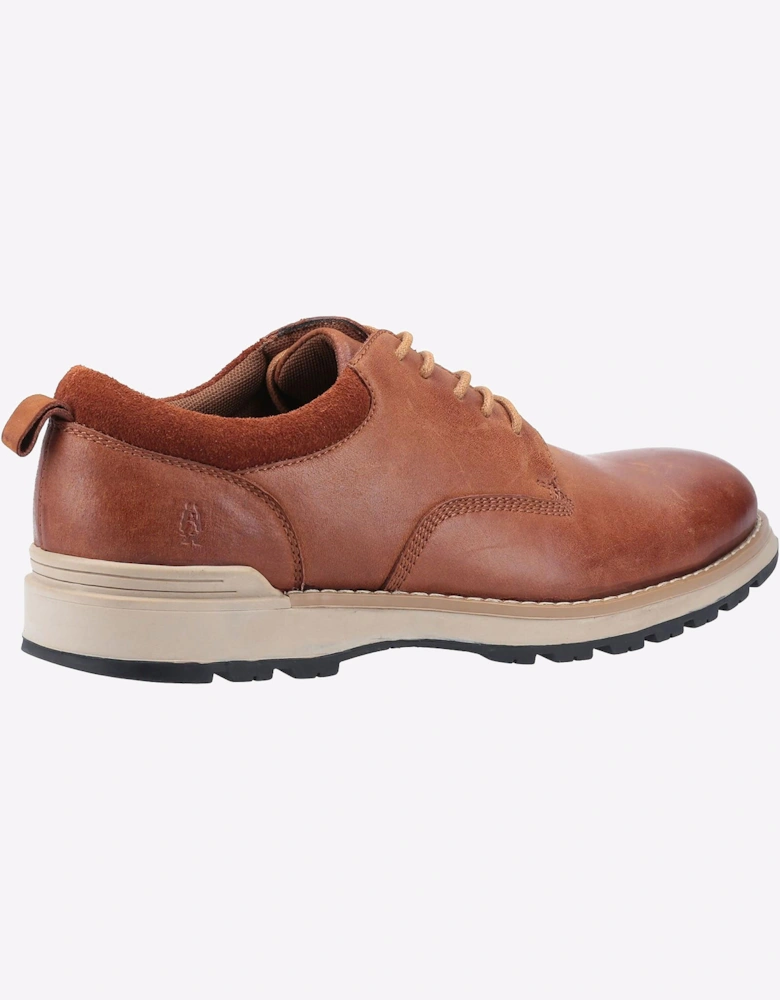 Hush Puppies Dylan Leather Memory Foam Mens Shoes Tan