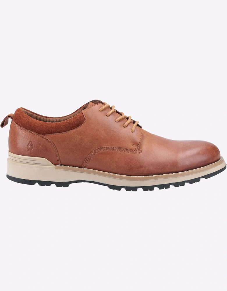 Hush Puppies Dylan Leather Memory Foam Mens Shoes Tan