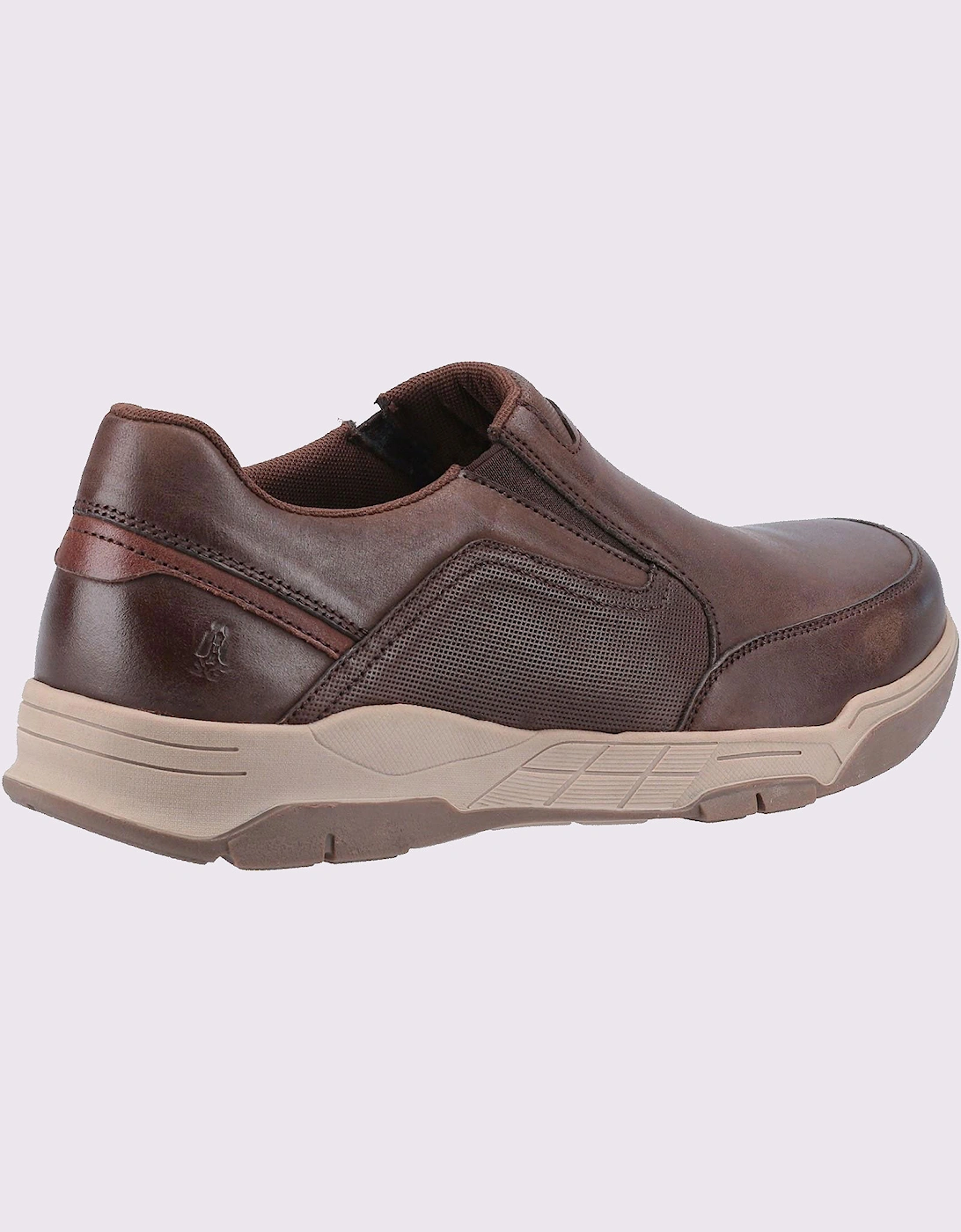 Hush Puppies Fletcher Memory Foam Slip On Mens Shoes Coffee