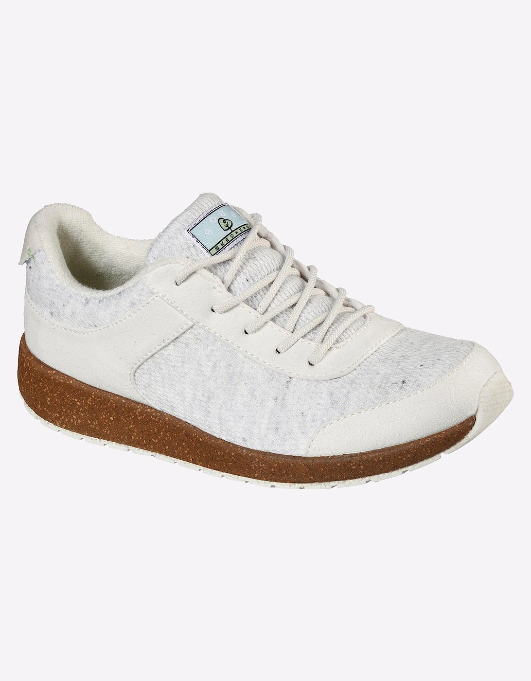 Skechers Bobs Earth New Love Memory Foam Womens Trainers Off White
