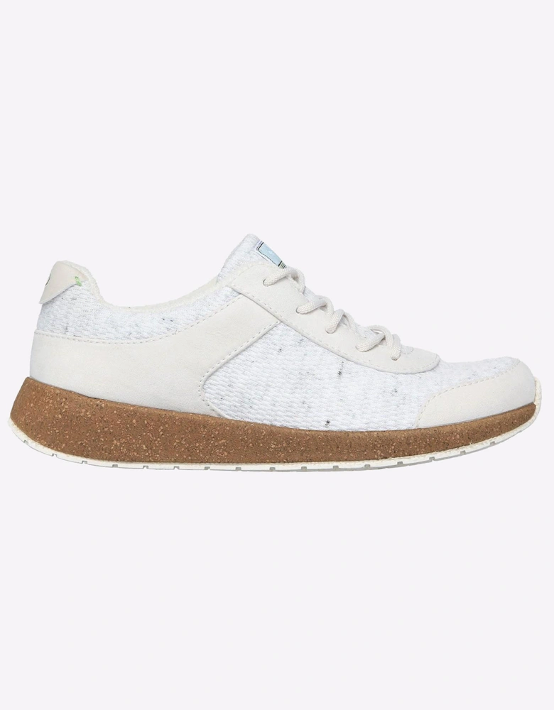 Skechers Bobs Earth New Love Memory Foam Womens Trainers Off White