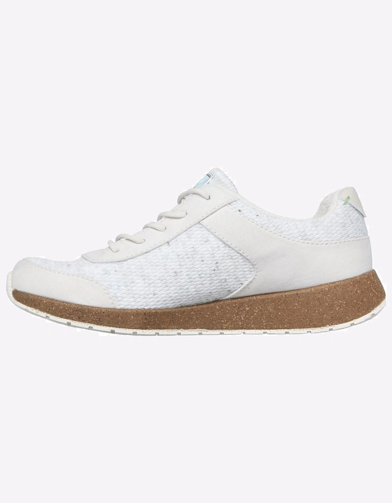 Skechers Bobs Earth New Love Memory Foam Womens Trainers Off White